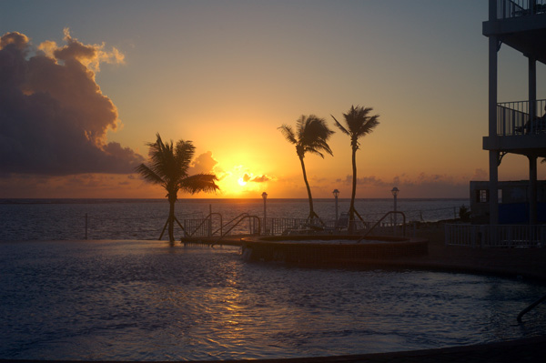 Sun Rise at the Morritt's Tortuga Resort 